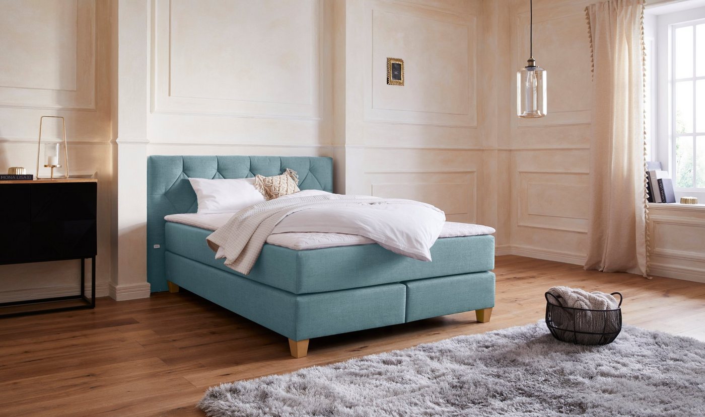 Guido Maria Kretschmer Home&Living Boxspringbett Harmones, in 3 Breiten, Härtegrad auch im Mix mit je 1 Matratze in H2 und H3 Guido Maria Kretschmer Home&Living Boxspringbett Harmones, in 3 Breiten, Härtegrad auch im Mix mit je 1 Matratze in H2 und H3 von Guido Maria Kretschmer Home&Living