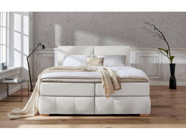 Home affaire Boxspringbett Wehma, inkl. Topper in 3 verschiedenen Matratzen, auch in Samtstoff, beige, 7-Zonen-Tonnentaschen-Federkernmatratze Home affaire Boxspringbett Wehma, inkl. Topper in 3 verschiedenen Matratzen, auch in Samtstoff, beige, 7-Zonen-Tonnentaschen-Federkernmatratze von Home-affaire