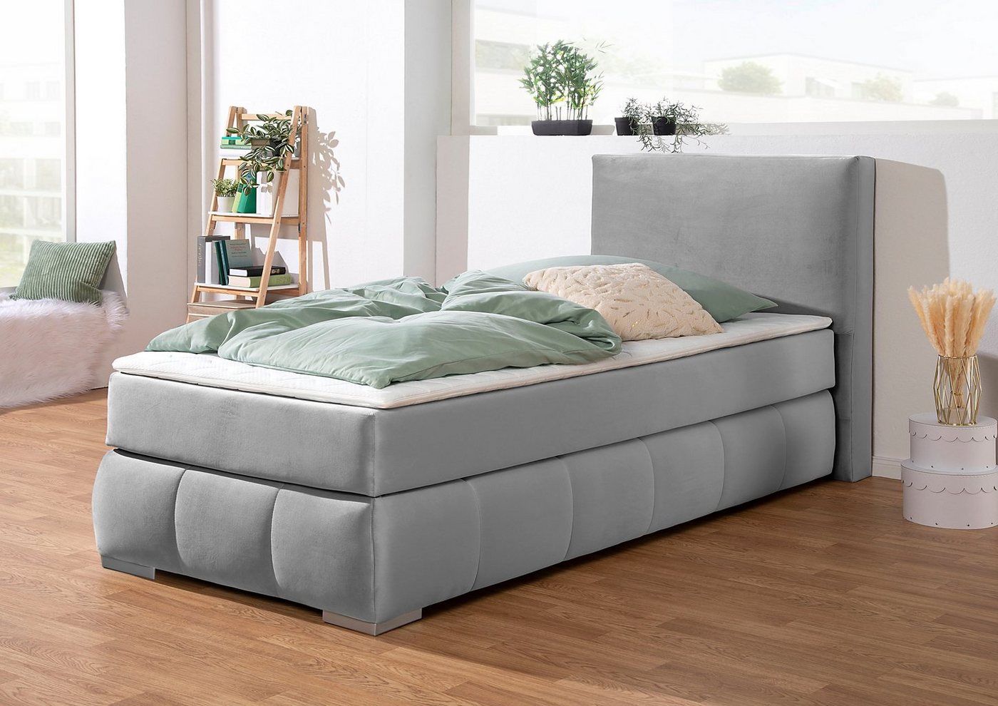 Guido Maria Kretschmer Home&Living Boxspringbett Wehma, inkl. Topper in 3 verschiedenen Matratzen, auch in Samtstoff von Guido Maria Kretschmer Home&Living