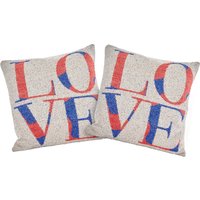 Guido Maria Kretschmer Home&Living Dekokissen "Love", 2-er Set, 50 x 50 cm, Kissenhüllen, ohne Füllung von Guido Maria Kretschmer Home&Living