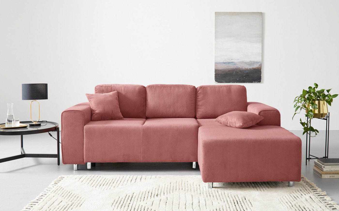 Guido Maria Kretschmer Home&Living Ecksofa Györ, L-Form, wahlweise mit Bettfunktion und Bettkasten incl. 2 Zierkissen Guido Maria Kretschmer Home&Living Ecksofa Györ, L-Form, wahlweise mit Bettfunktion und Bettkasten incl. 2 Zierkissen von Guido Maria Kretschmer Home&Living