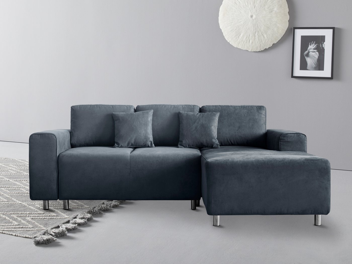 Guido Maria Kretschmer Home&Living Ecksofa Györ, wahlweise mit Bettfunktion und Bettkasten incl. 2 Zierkissen von Guido Maria Kretschmer Home&Living