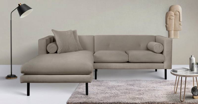 Guido Maria Kretschmer Home&Living Ecksofa Lillibeth L-Form, Zierkissen als Wendekissen, in Samtoptik oder Cord von Guido Maria Kretschmer Home&Living