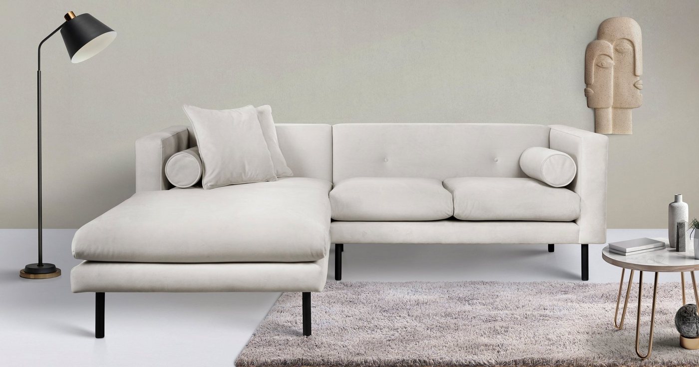 Guido Maria Kretschmer Home&Living Ecksofa Lillibeth, Zierkissen als Wendekissen, in Samtoptik oder Cord von Guido Maria Kretschmer Home&Living