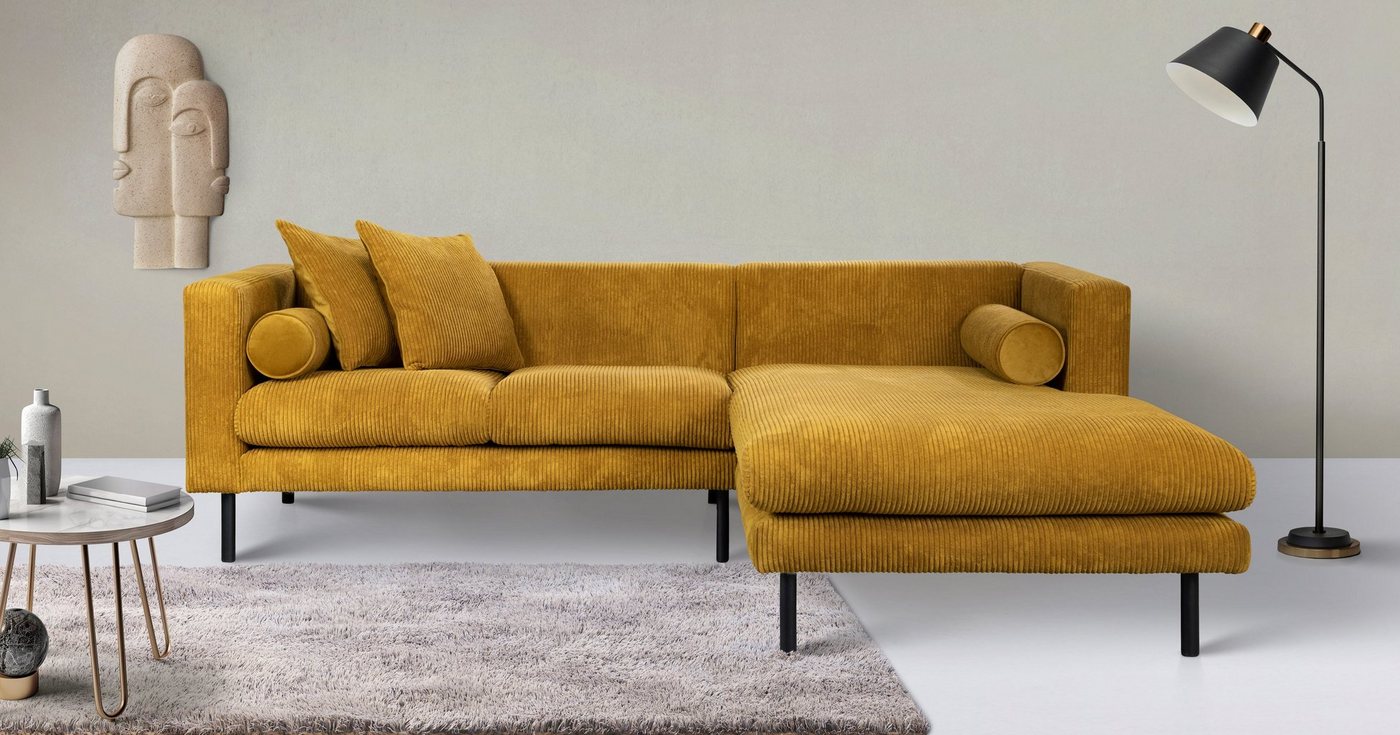 Guido Maria Kretschmer Home&Living Ecksofa Lillibeth, Zierkissen als Wendekissen, in Samtoptik oder Cord von Guido Maria Kretschmer Home&Living