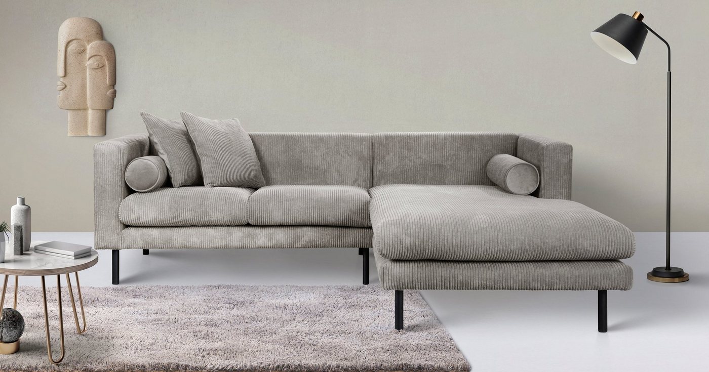 Guido Maria Kretschmer Home&Living Ecksofa Lillibeth L-Form, Zierkissen als Wendekissen, in Samtoptik oder Cord von Guido Maria Kretschmer Home&Living