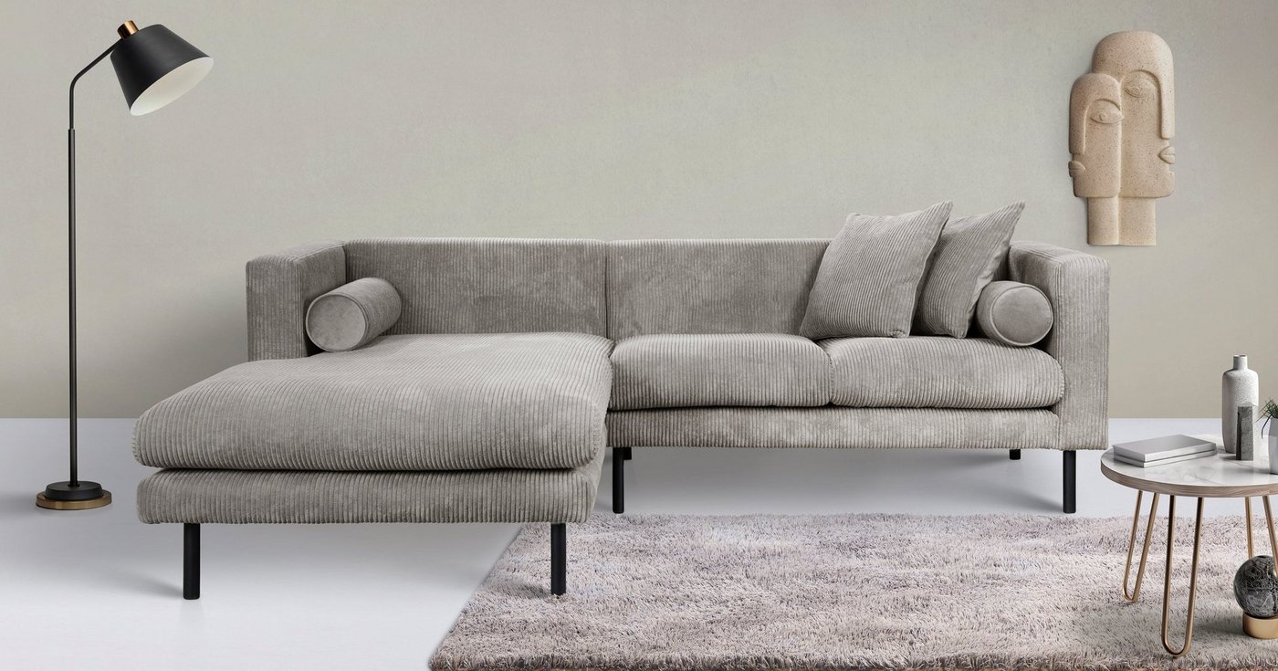 Guido Maria Kretschmer Home&Living Ecksofa Lillibeth, Zierkissen als Wendekissen, in Samtoptik oder Cord von Guido Maria Kretschmer Home&Living