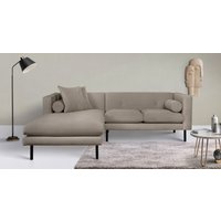 Home affaire Ecksofa "Lillibeth L-Form Designsofa, Maße B/T/H: 240/173/83 cm", Zierkissen als Wendekissen, in Samtoptik oder Cord von home affaire