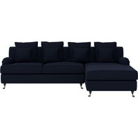 Home affaire Ecksofa "NORIN L-Form", zwei Fußarten: vorne - Rollen, hinten - Holzfüße von home affaire