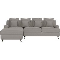 Guido Maria Kretschmer Home&Living Ecksofa "NORIN L-Form", zwei Fußarten: vorne - Rollen, hinten - Holzfüße von Guido Maria Kretschmer Home & Living