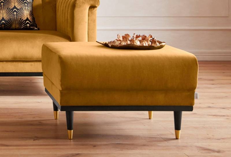 Guido Maria Kretschmer Home&Living Hocker Chamby, mit Holzrahmen unten von Guido Maria Kretschmer Home&Living