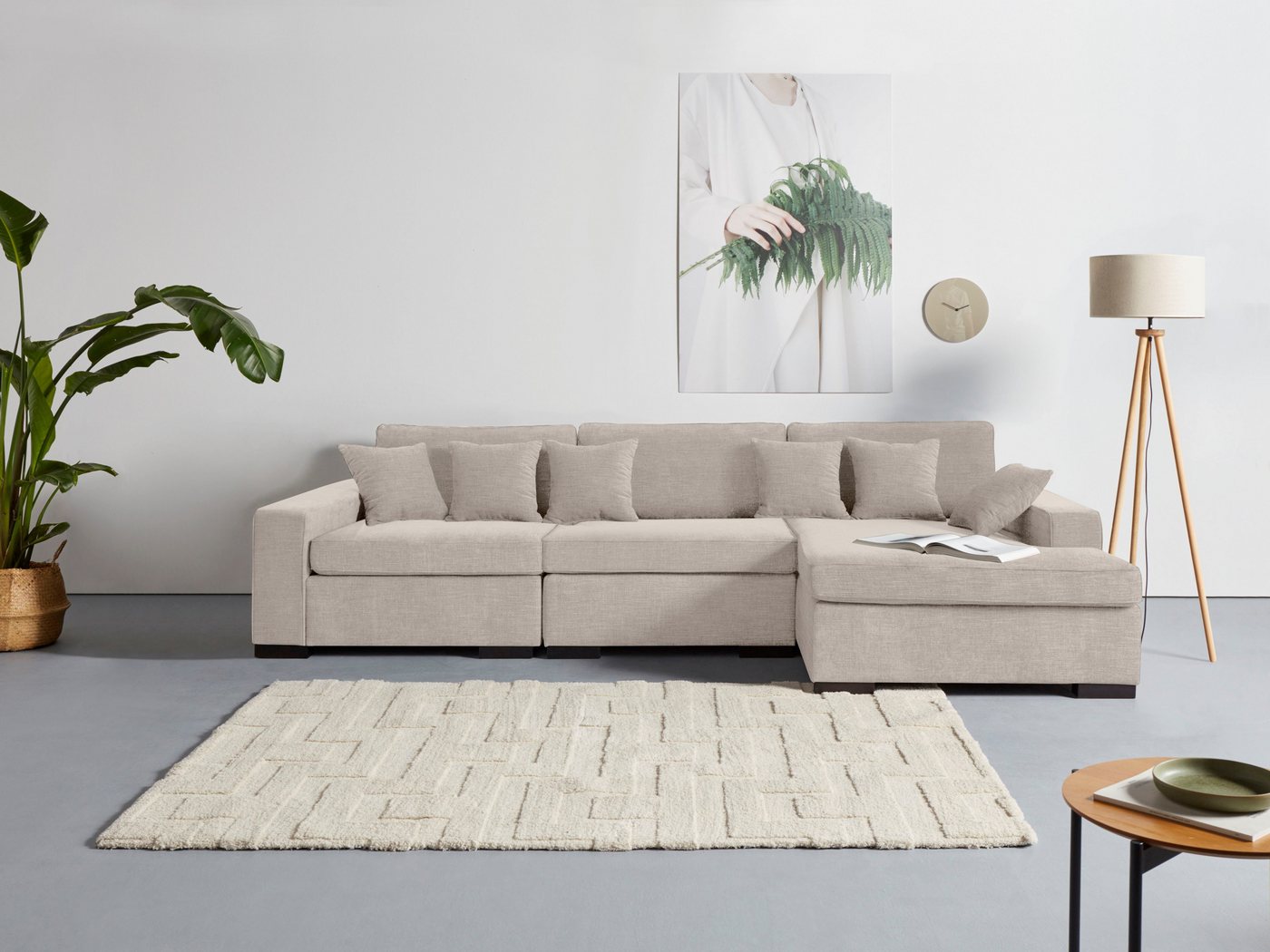 Guido Maria Kretschmer Home&Living Ottomane Skara L-Form, Lounge-Sofa mit Federkernpolsterung, in vielen Bezugsvarianten Guido Maria Kretschmer Home&Living Ottomane Skara L-Form, Lounge-Sofa mit Federkernpolsterung, in vielen Bezugsvarianten von Guido Maria Kretschmer Home&Living