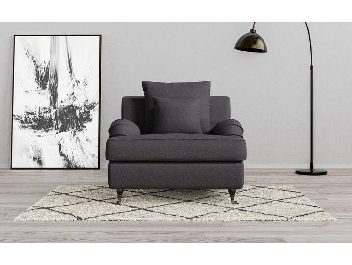 Home affaire Sessel NORIN, zwei Fußarten: vorne - Rollen, hinten - Holzfüße, grau, dunkelgrau Home affaire Sessel NORIN, zwei Fußarten: vorne - Rollen, hinten - Holzfüße, grau, dunkelgrau von Home-affaire