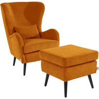 Guido Maria Kretschmer Home&Living Sessel "Salla", wahlweise mit oder ohne Hocker; großer Sessel: Maße B/T/H: 78/94/118cm von Guido Maria Kretschmer Home&Living