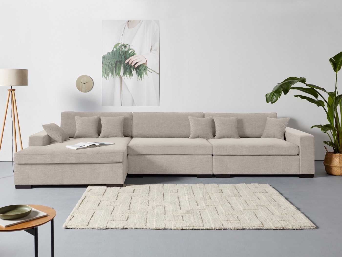 Guido Maria Kretschmer Home&Living Sofa-Eckelement Skara XXL L-Form, Lounge-Sofa XXL mit Federkern-Polsterung, in vielen Bezugsvarianten von Guido Maria Kretschmer Home&Living