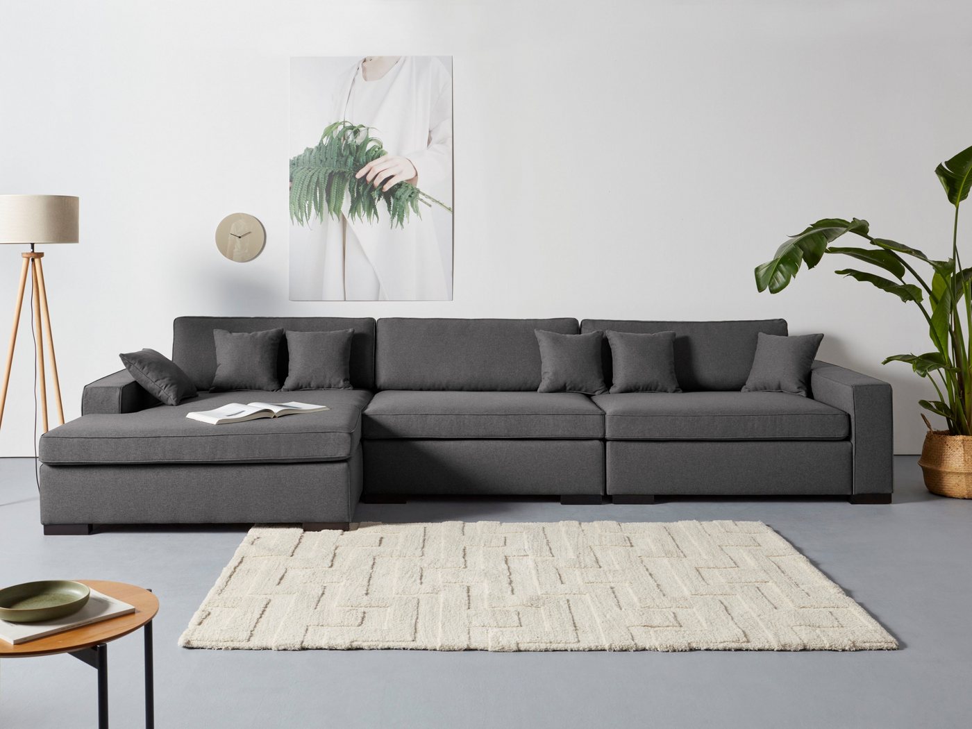 Guido Maria Kretschmer Home&Living Sofa-Eckelement Skara XXL L-Form, Lounge-Sofa XXL mit Federkern-Polsterung, in vielen Bezugsvarianten von Guido Maria Kretschmer Home&Living