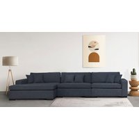 Home affaire Sofa-Eckelement "Skara XXL L-Form", Lounge-Sofa XXL mit Federkern-Polsterung, in vielen Bezugsvarianten von home affaire