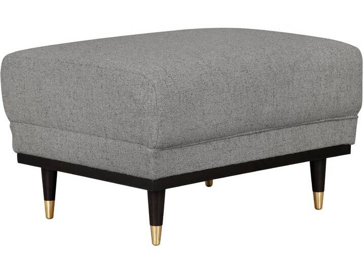 Hocker Chamby , grau (hellgrau), B:70cm H:46cm T:64cm, 100% Polyester, Samtoptik (100% Polyester), GUIDO MARIA KRETSCHMER HOME & LIVING, Hocker, Polsterhocker Fußhocker, mit Holzrahmen unten von Guido-Maria-Kretschmer-Home-&-Living