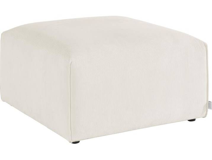 Hocker Comfine , beige, B:80cm H:46cm T:80cm, Struktur Hahnentritt (67% Polypropylen 33% Polyester), Fellimitat (100% Polyester), Samtcord (92% Polyester 8% Polyamid), GUIDO MARIA KRETSCHMER HOME & LIVING, Hocker, Polsterhocker, Modul-Hocker zur indiviuellen Zusammenstellung, in 3 Bezugsvarianten von Guido-Maria-Kretschmer-Home-&-Living