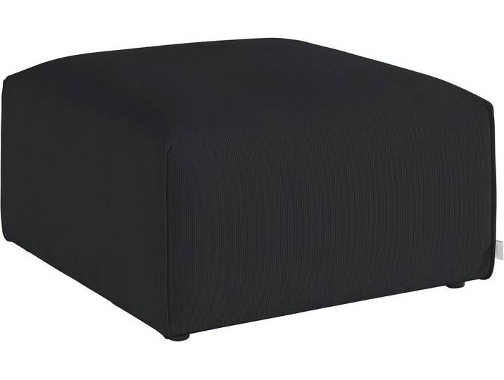 Hocker Comfine , schwarz, B:80cm H:46cm T:80cm, Struktur Hahnentritt (67% Polypropylen 33% Polyester), Fellimitat (100% Polyester), Samtcord (92% Polyester 8% Polyamid), GUIDO MARIA KRETSCHMER HOME & LIVING, Hocker, Polsterhocker, Modul-Hocker zur indiviuellen Zusammenstellung, in 3 Bezugsvarianten von Guido-Maria-Kretschmer-Home-&-Living