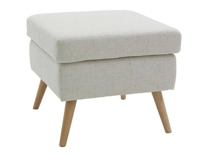 Hocker HOME AFFAIRE Salla , beige (creme), B:58cm H:49cm T:58cm, Samtcord (92% Polyester 8% Polyamid), Struktur (100% Polyester), Struktur Hahnentritt (100% Polyester), Struktur fein (100% POlyester), Samtoptik (100% Polyester), Fellimitat (100%Polyester), Hocker, Fußhocker Sitzhocker, Bezug auch in Luxus-Microfaser in Teddyfelloptik von Home-affaire