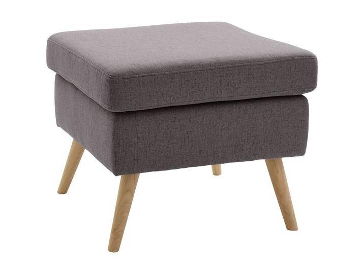 Hocker Salla , grau (anthrazit), B:58cm H:49cm T:58cm, Samtcord (92% Polyester 8% Polyamid), Struktur (100% Polyester), Struktur Hahnentritt (100% Polyester), Struktur fein (100% POlyester), Samtoptik (100% Polyester), Fellimitat (100%Polyester), GUIDO MARIA KRETSCHMER HOME & LIVING, Hocker, Fußhocker Sitzhocker, Bezug auch in Luxus-Microfaser in Teddyfelloptik von Guido-Maria-Kretschmer-Home-&-Living