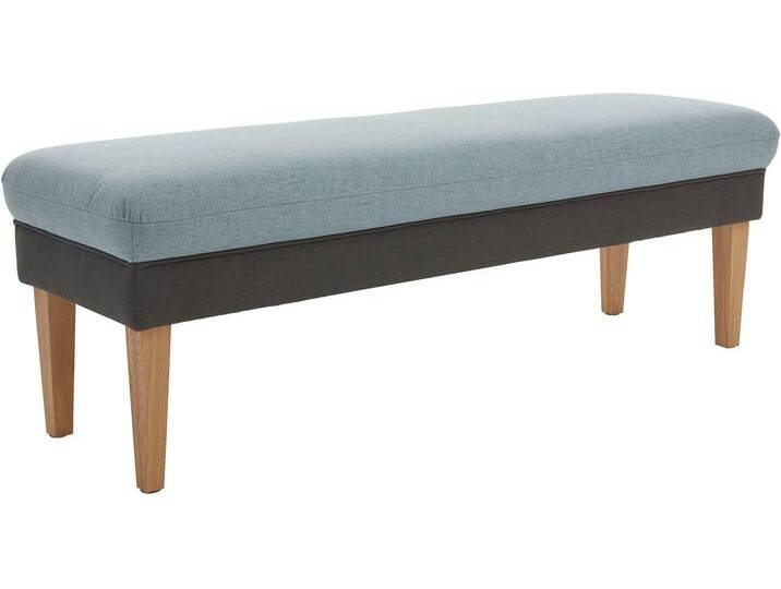 Sitzbank William , blau (aqua, anthrazit), B:164cm H:53cm T:53cm, 100% Polyester, GUIDO MARIA KRETSCHMER HOME & LIVING, Sitzbänke, Essbank Sitzbank, in 2 Breiten von Guido-Maria-Kretschmer-Home-&-Living