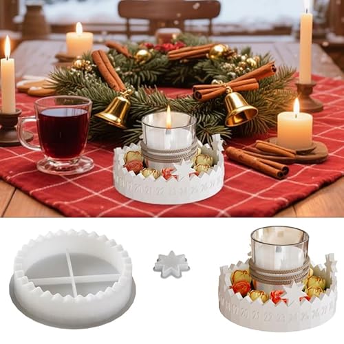 Gießformen Silikon Adventskranz,Gießform Adventskalender, Gießformen Silikon Weihnachten,Weihnachts Silikonformen Gießf ormen Stern Silikonform für Kerzen Aus Gips und Epoxidharz Gießformen Silikon Adventskranz,Gießform Adventskalender, Gießformen Silikon Weihnachten,Weihnachts Silikonformen Gießf ormen Stern Silikonform für Kerzen Aus Gips und Epoxidharz von Guidre