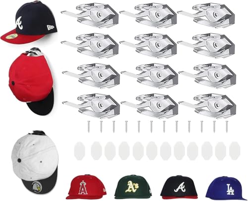 Guidre Selbstklebende hut-halter,12 Stück Selbstklebende Huthaken,Minimalistischer Huthalter, Cap Halterung Wand,Selbstklebende Kappenhalter,Kappenhaken für die Wandmontage Guidre Selbstklebende hut-halter,12 Stück Selbstklebende Huthaken,Minimalistischer Huthalter, Cap Halterung Wand,Selbstklebende Kappenhalter,Kappenhaken für die Wandmontage von Guidre