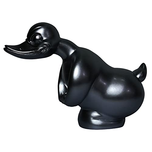 Guindxan Angry Duck Auto-KüHlerfigur Auto-Fronthauben-Aufkleber Auto-Armaturenbrett-Dekor Ente DekorationszubehöR, Schwarz Guindxan Angry Duck Auto-KüHlerfigur Auto-Fronthauben-Aufkleber Auto-Armaturenbrett-Dekor Ente DekorationszubehöR, Schwarz von Guindxan