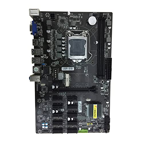 Guindxan B250 BTC Mining Motherboard 12 PCI-E Grafikkartensteckplätze LGA1151 DDR4 RAM USB3.0 SATA3.0+MSATA für Mining von Guindxan