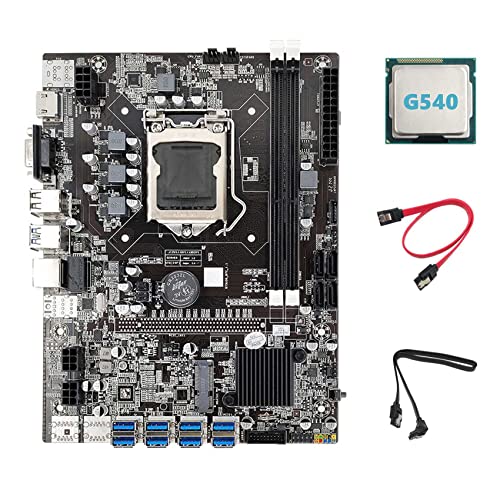 Guindxan B75 ETH Mining Motherboard + G540 CPU + 2XSATA Kabel LGA1155 8XPCIE USB Adapter MSATA DDR3 B75 USB BTC Motherboard Guindxan B75 ETH Mining Motherboard + G540 CPU + 2XSATA Kabel LGA1155 8XPCIE USB Adapter MSATA DDR3 B75 USB BTC Motherboard von Guindxan