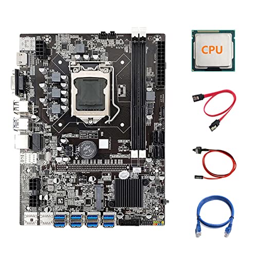 Guindxan B75 ETH Mining Motherboard 8XPCIE USB Adapter+CPU + RJ45 Netzwerkkabel+SATA Kabel+Switch Kabel LGA1155 B75 Motherboard Guindxan B75 ETH Mining Motherboard 8XPCIE USB Adapter+CPU + RJ45 Netzwerkkabel+SATA Kabel+Switch Kabel LGA1155 B75 Motherboard von Guindxan
