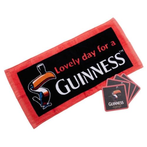 Guinness Tukan Barhandtuch und 10 Untersetzer von Guinness