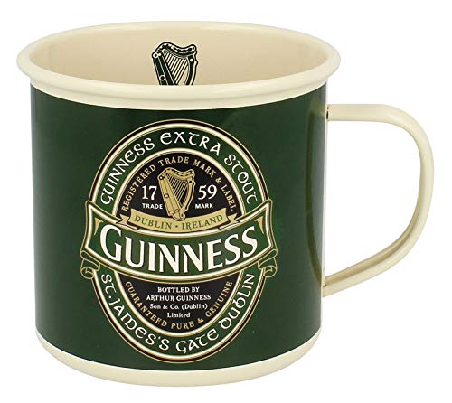 Retro Enamel Glas Mug With Guinness Logo von Guinness