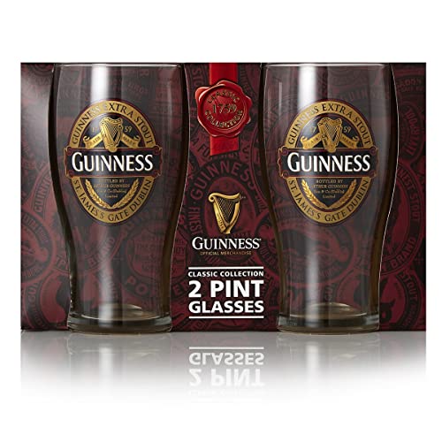 Guinness 2 Pack Pint Gläser - Ruby Rot Collection"New für 2017" von Guinness