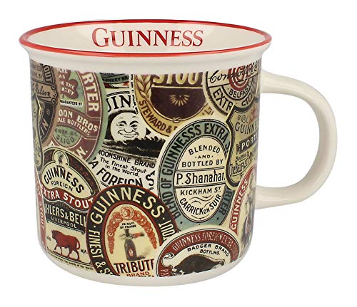 Guinness Archive Label Becher aus Porzellan im Vintage Look von Guinness