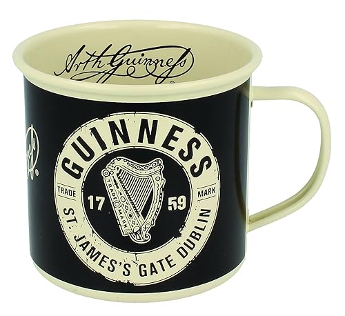 Guinness Emaillebecher mit Trademark Logo von Guinness