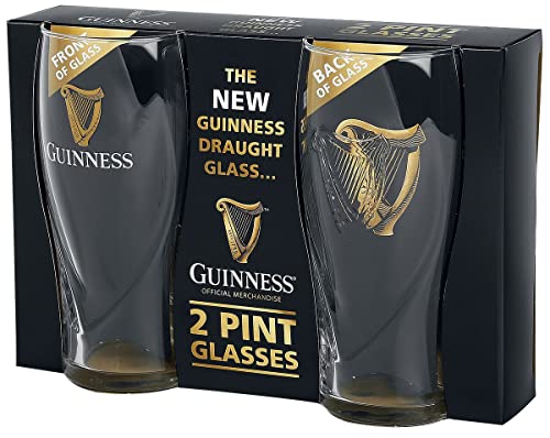 Guinness Guinness Logo Unisex Pint-Glas klar, Glas, 0,5 l Alkohol & Party, Fan-Merch von Guinness