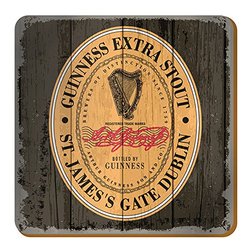 Guinness Label-Kork gesichert Getränke-Untersetzer (sg) von Guinness