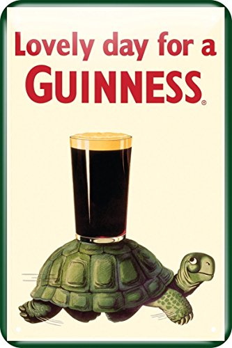 Guinness Metal Sign With Guinness Tortoise Design (20Cm X 30Cm) von Guinness