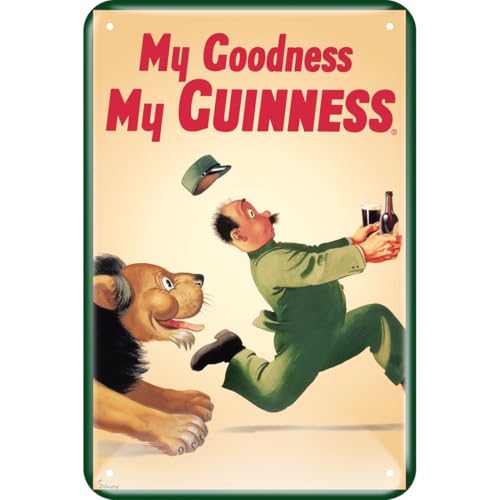 Guinness Metal Sign with Iconic Lion Design (20Cm X 30Cm) von Guinness