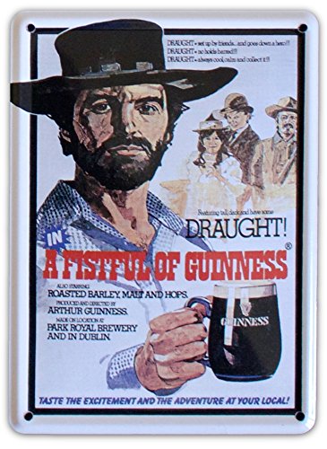 Metall Schild Pub Tafel - Guinness Irish Hafe A Fistful von Guinness