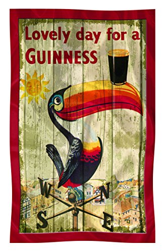 Nostalgic Guinness Cotton T-Towel with Toucan On Weathervane Design von Guinness