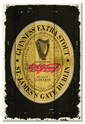 Nostalgisches Guinness-Holzschild mit „Heritage Extra Stout“-Aufdruck von Guinness