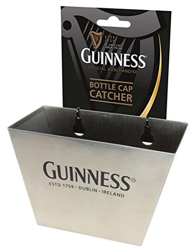 Silver Guinness Bottle Cap Catcher With Black Dublin - Ireland Text by Guinness von Guinness