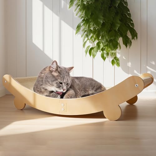 Katzenkratzbett, Sisal Katzenkratzbett Hängematte für Indoor Katzen Sisal Stuhl Kratzbaum Kratzmatte für Große Katzen Kratzliege Holz Katzenmöbel Katzenkratzbett, Sisal Katzenkratzbett Hängematte für Indoor Katzen Sisal Stuhl Kratzbaum Kratzmatte für Große Katzen Kratzliege Holz Katzenmöbel von Guiqulai