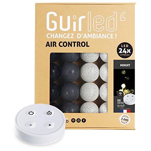 GuirLED - LED Baumwollkugeln Lichterkette USB - Drahtlose Fernbedienung - Baby Nachtlicht 2h - Dual USB 2A Netzteil enthalten - 4 Intensitäten – 24 Kugeln 2.4m - Mitternacht GuirLED - LED Baumwollkugeln Lichterkette USB - Drahtlose Fernbedienung - Baby Nachtlicht 2h - Dual USB 2A Netzteil enthalten - 4 Intensitäten – 24 Kugeln 2.4m - Mitternacht von GuirLED