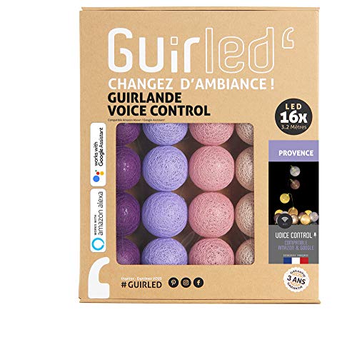 GuirLED - LED Baumwollkugeln Lichterkette WIFI USB - Sprachsteuerung - Connected Home - Amazon Alexa & Google Assistant - 2xUSB-Netzadapter enthalten - 16 Kugeln 1,6m - Herknunft GuirLED - LED Baumwollkugeln Lichterkette WIFI USB - Sprachsteuerung - Connected Home - Amazon Alexa & Google Assistant - 2xUSB-Netzadapter enthalten - 16 Kugeln 1,6m - Herknunft von GuirLED