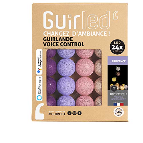 GuirLED - LED Baumwollkugeln Lichterkette WIFI USB - Sprachsteuerung - Connected Home - Amazon Alexa & Google Assistant - 2xUSB-Netzadapter enthalten - 24 Kugeln 2,4m - Herknunft GuirLED - LED Baumwollkugeln Lichterkette WIFI USB - Sprachsteuerung - Connected Home - Amazon Alexa & Google Assistant - 2xUSB-Netzadapter enthalten - 24 Kugeln 2,4m - Herknunft von GuirLED